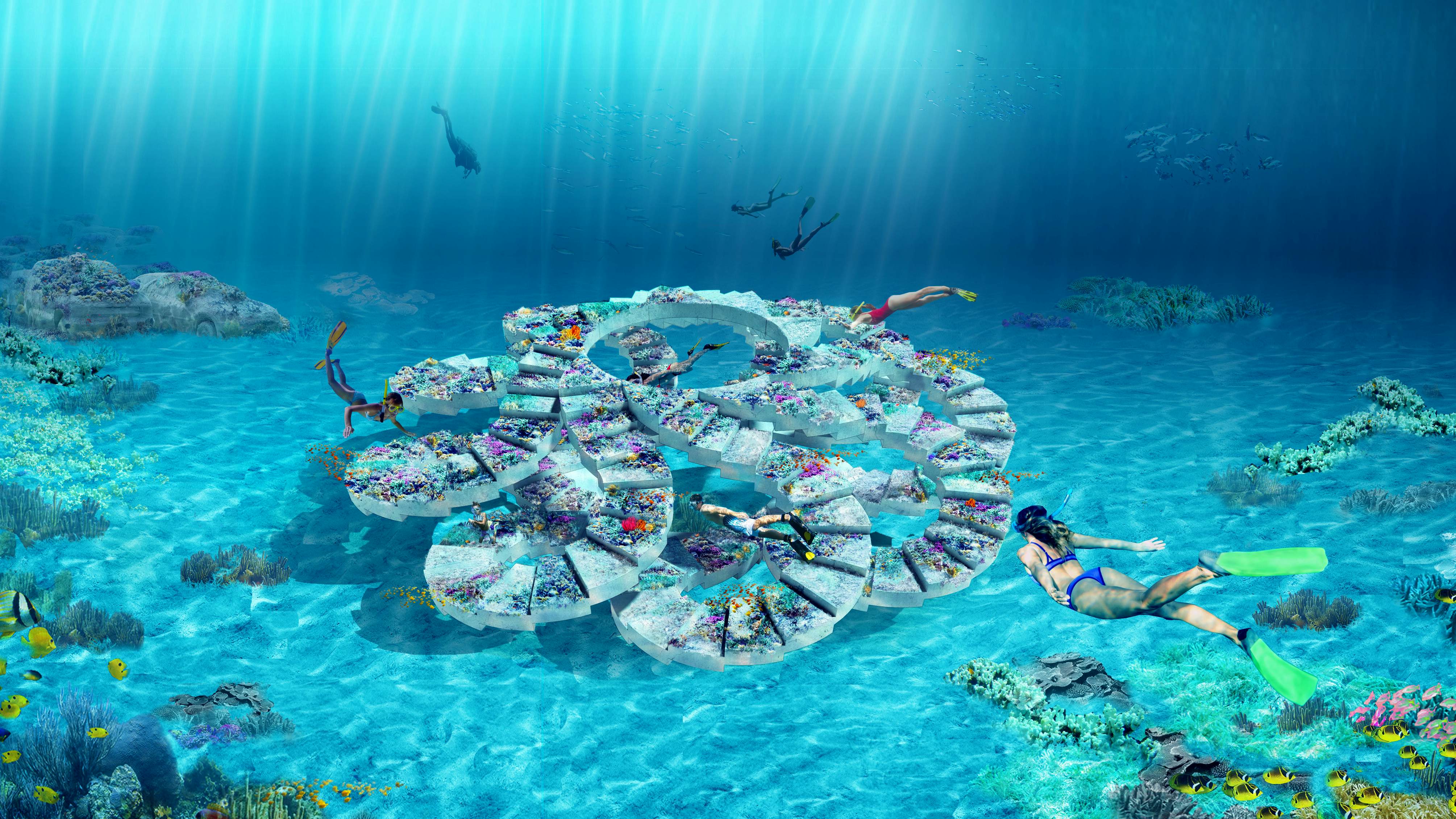 A sevenmile underwater sculpture park and artificial reef will open in